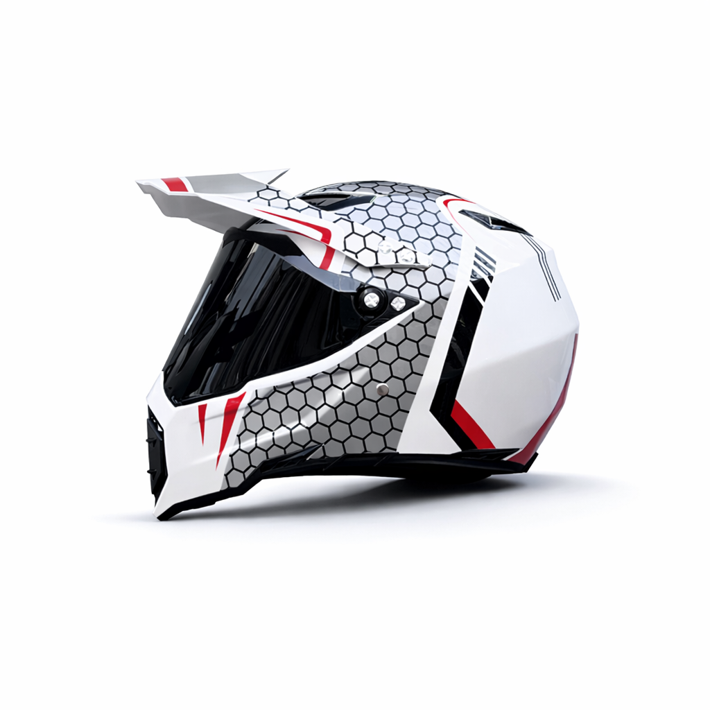 Casco Profesional de Motocross WLT-128 – Certificado DOT y ECE - Meowbutter