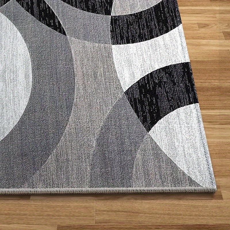 Tappeto Geometrico Orbit Weave | Morbido Tappetino Antiscivolo in Velluto | Meowbutter