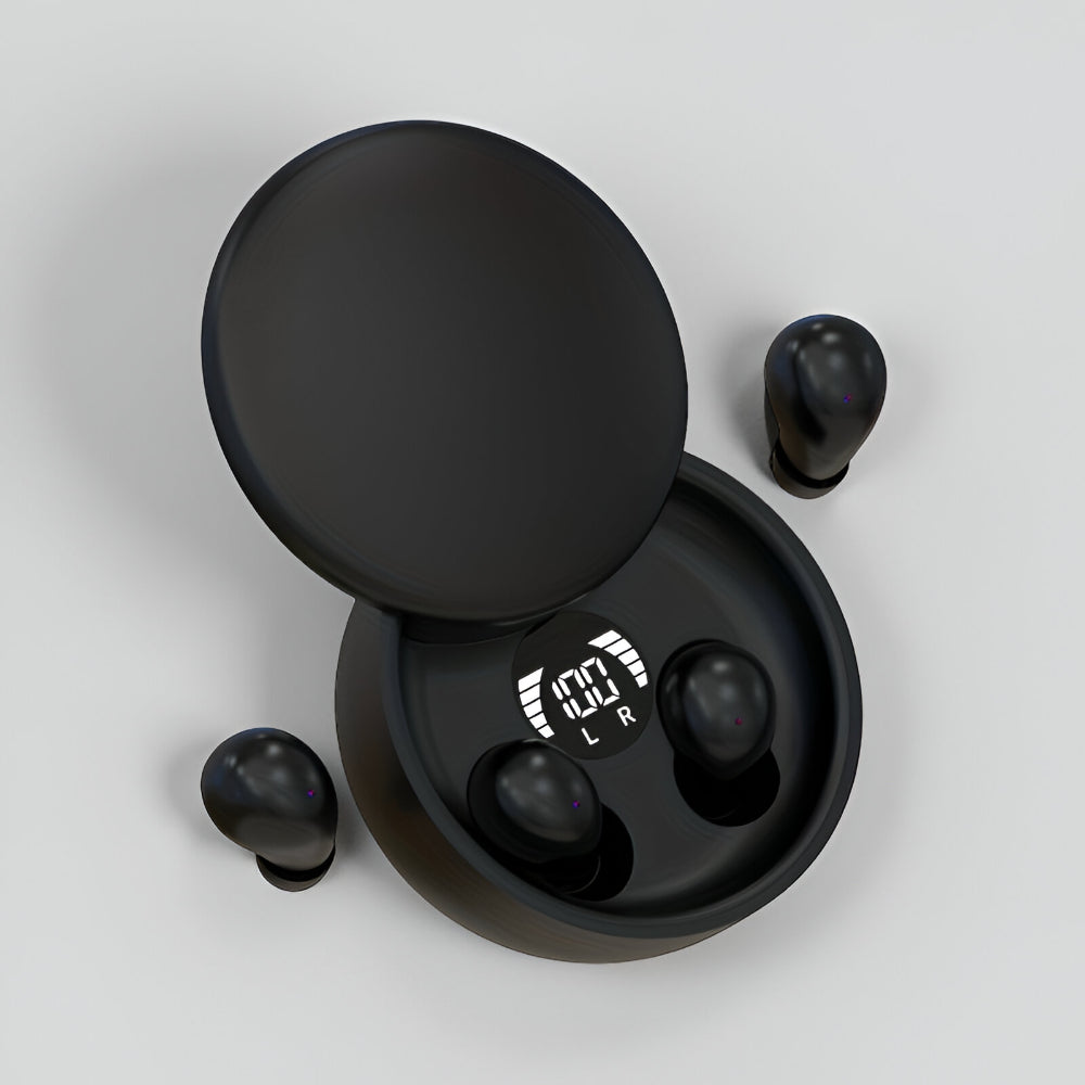 Compact Rechargeable Wireless Earphones — Touch Controls, In-Ear Design