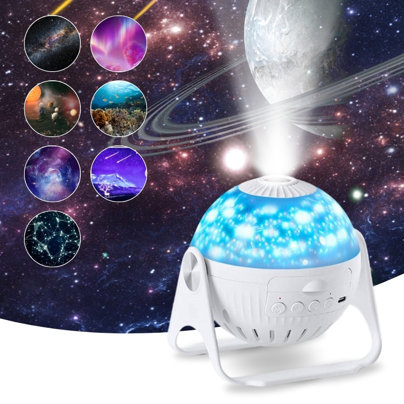 Galaxy Stjerneprosjektor - 7 Lysmoduser - LED Nattlys - USB-drevet - Soverom og Hjemmedekor | meowbutter