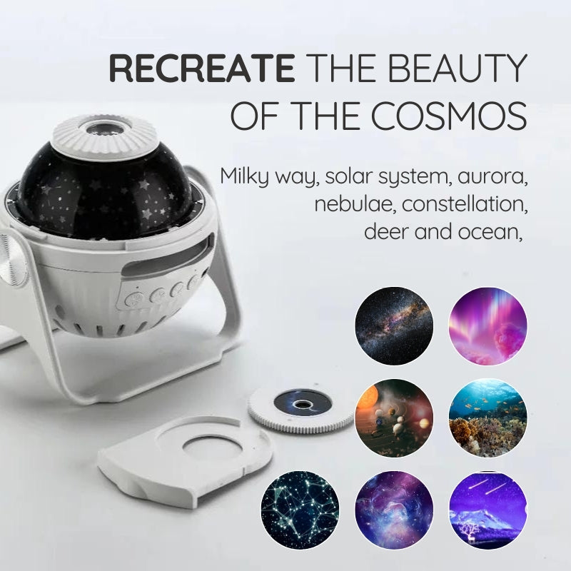 Galaxy Stjerneprosjektor - 7 Lysmoduser - LED Nattlys - USB-drevet - Soverom og Hjemmedekor | meowbutter