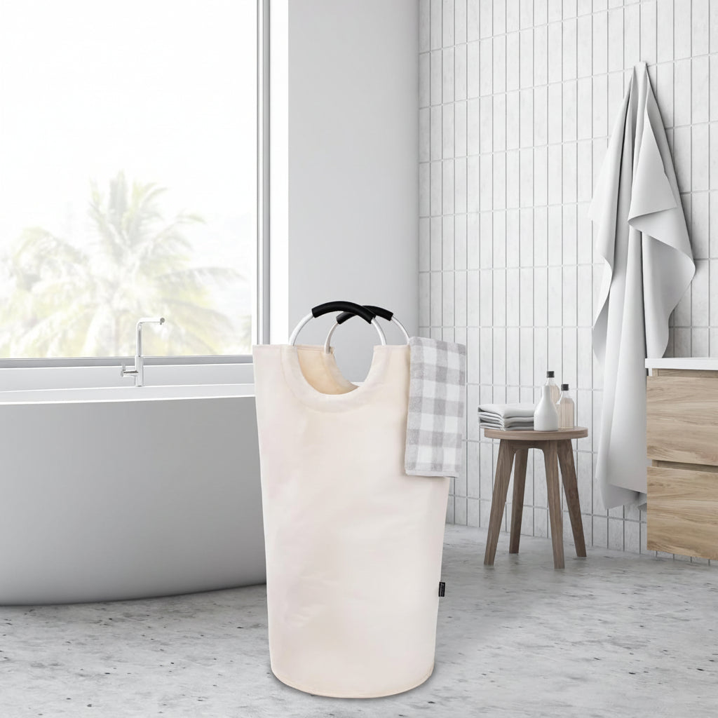 Tall Waterproof Laundry Hamper — Collapsible Fabric Exterior