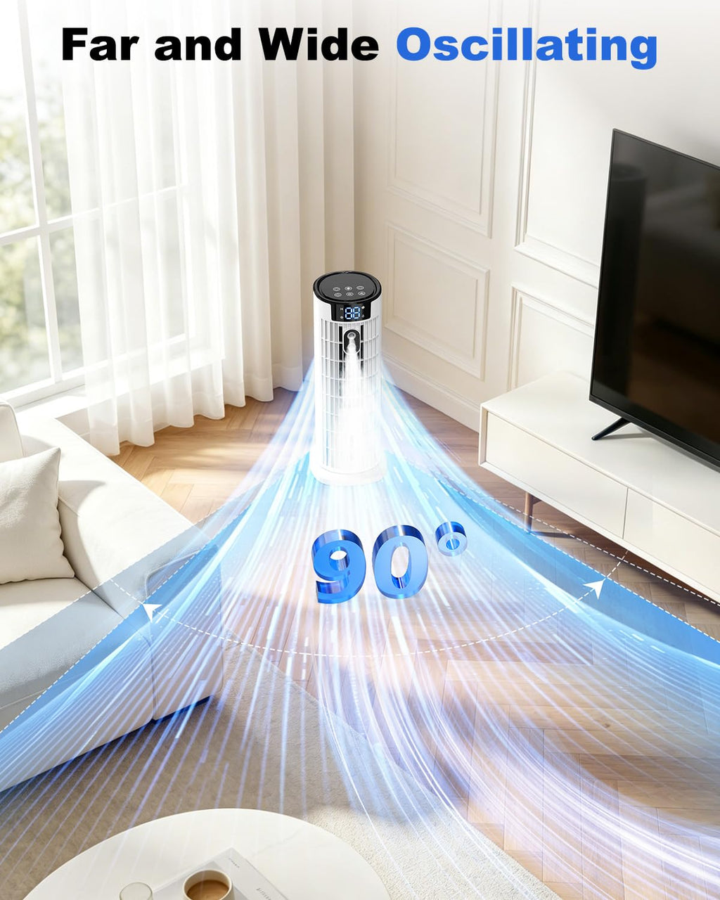 Raffrescatore d'Aria Portatile 4-in-1 - Funzione Nebbia - Telecomando - Timer | meowbutter