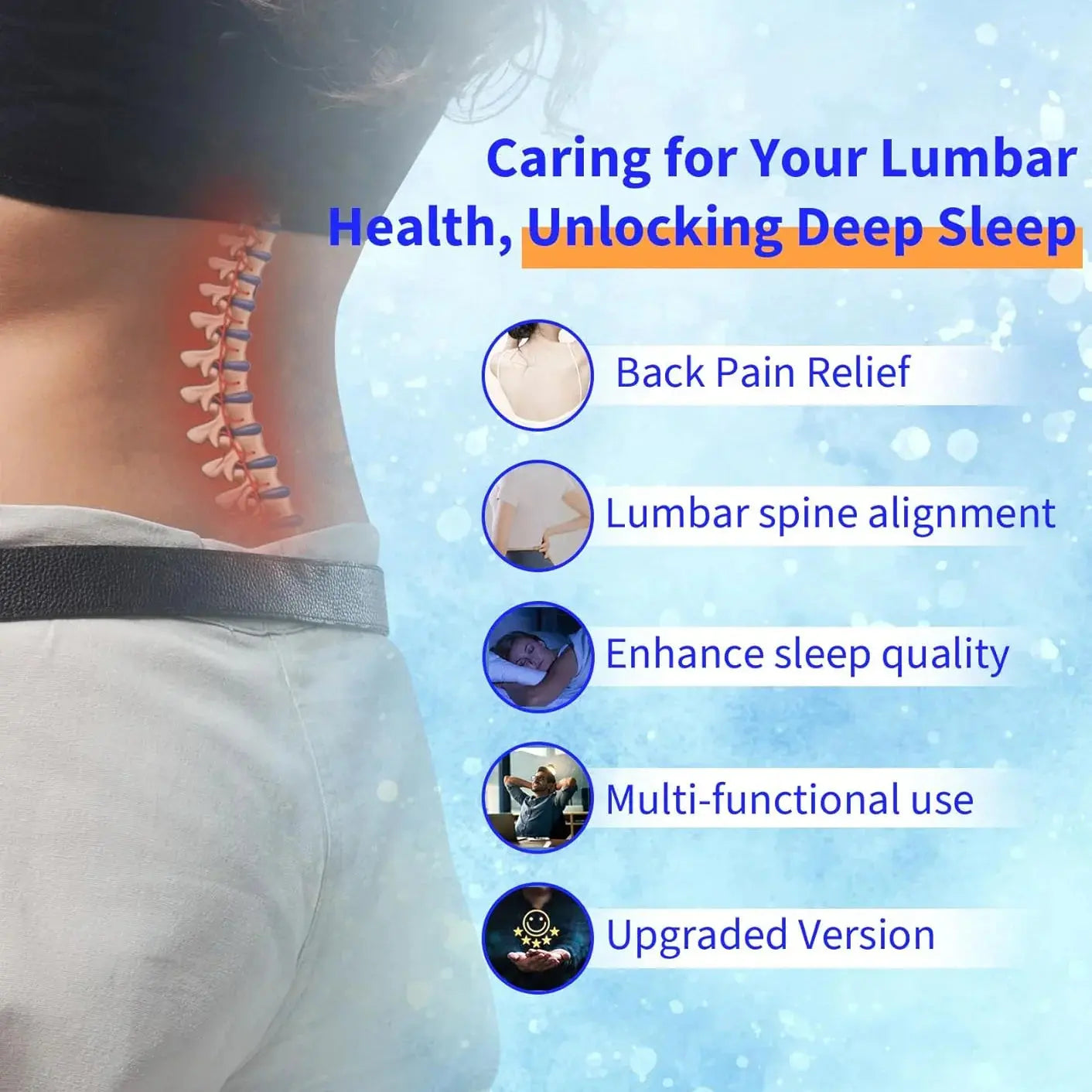 Back Support Pillow for Lower Back Comfort