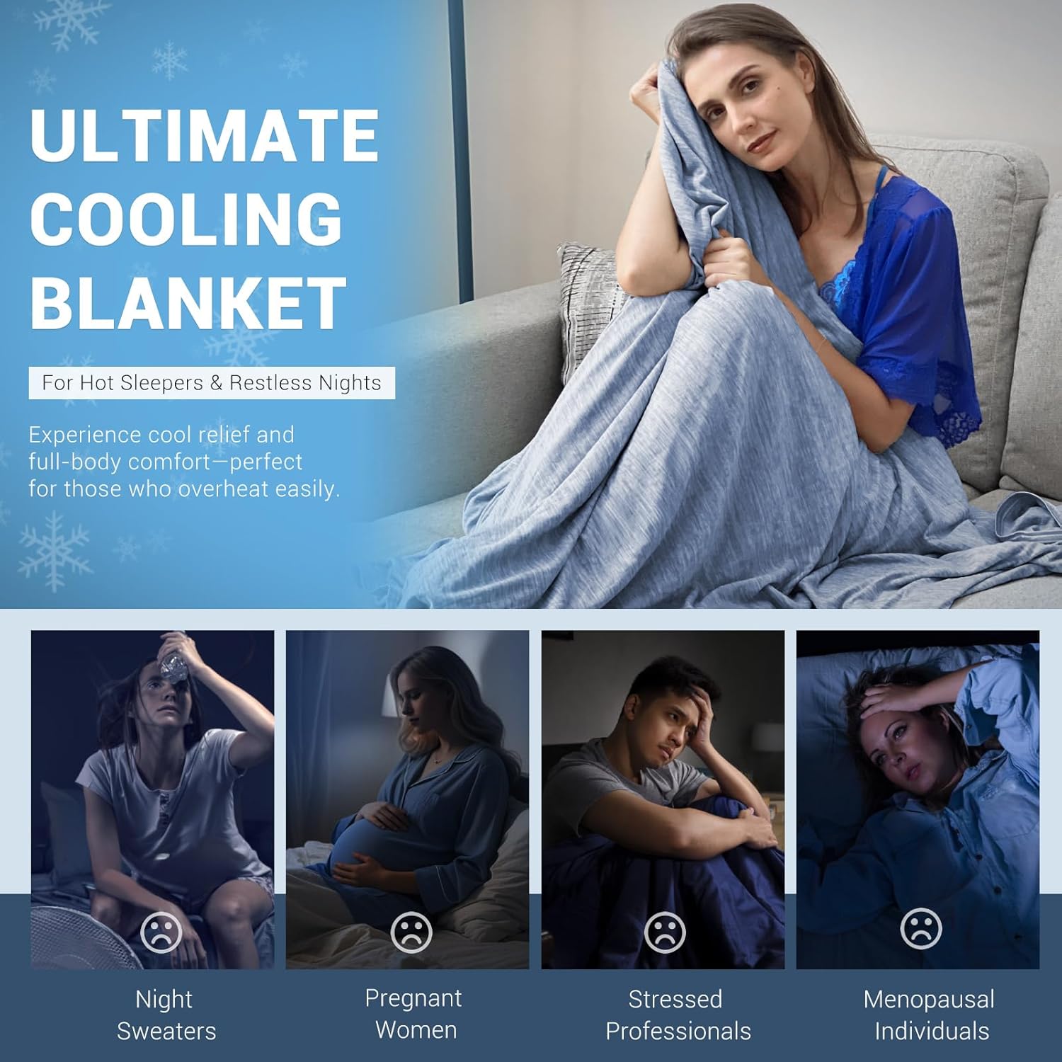 Premium Double-Sided Cooling Blanket for Refreshing Sleep