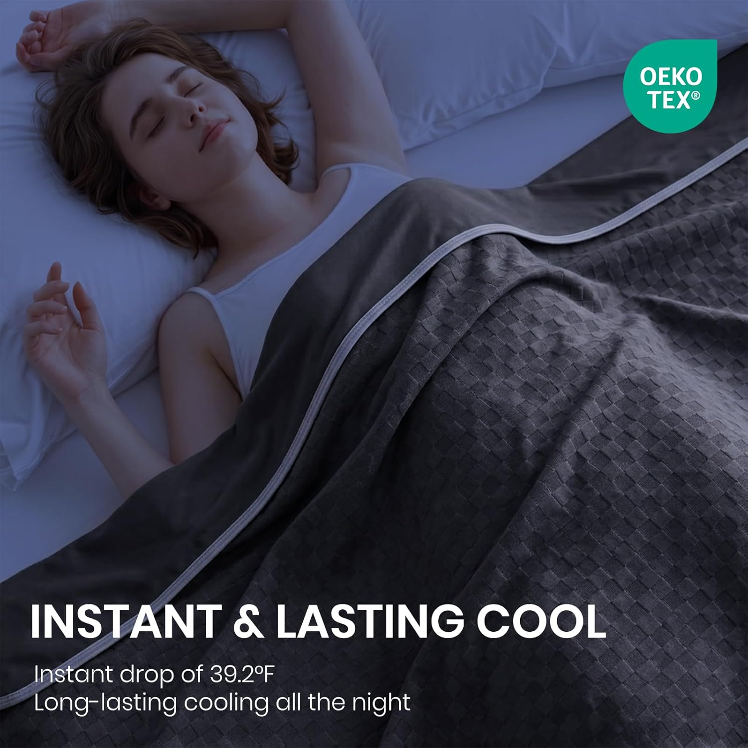 Chill Comfort Arc-Chill Technology Cooling Blanket — Soft Lightweight Fabric