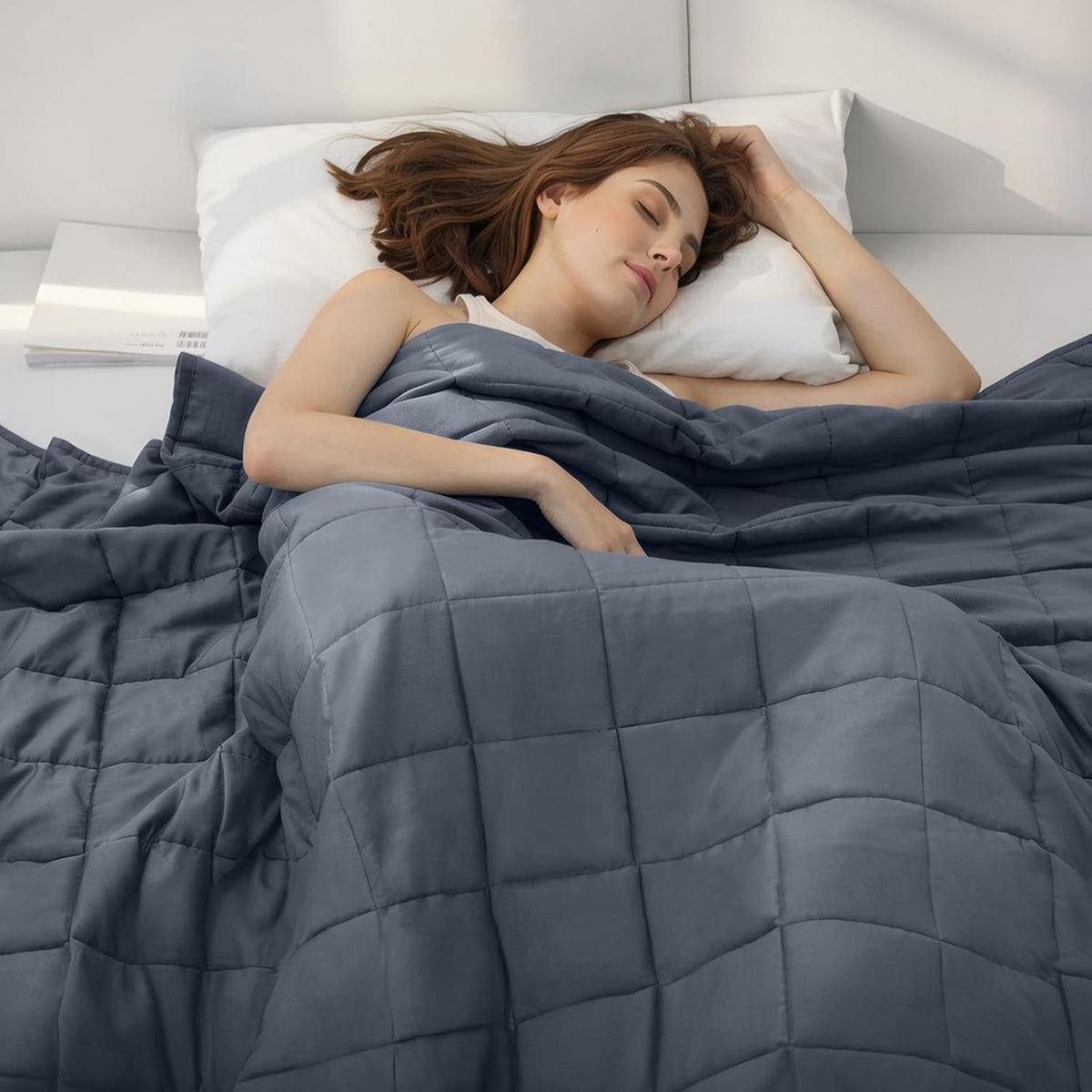 Pătură ponderată Cozy Comfort pentru adulți — husă din material respirabil și răcoritor