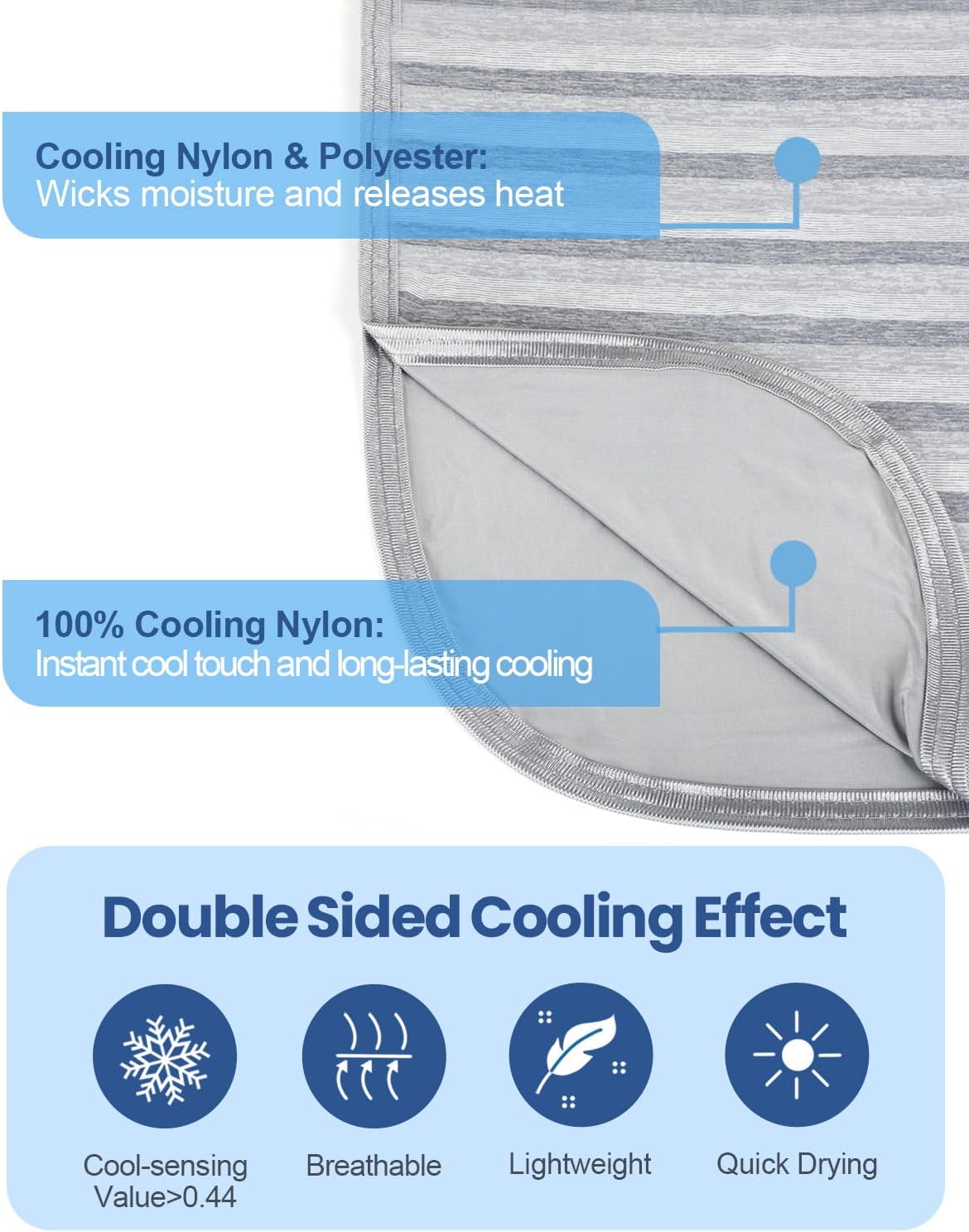 Lehká chladivá přikrývka Cool Comfort — dvouvrstvá regulace teploty