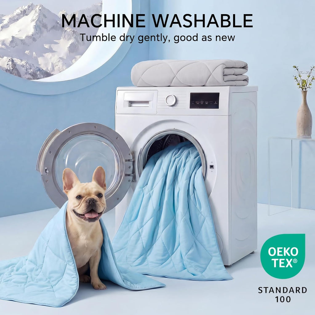 Chłodzący koc dla psa Cool Comfort — Q-Max powyżej 0.4, szybkie chłodzenie, możliwość prania