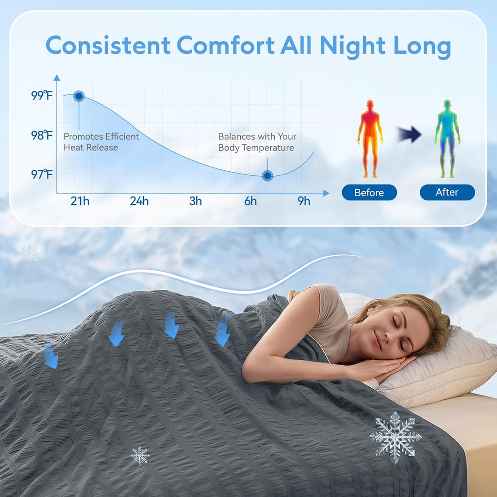 Chladivá deka Cozy Comfort - oboustranné provedení, cílená regulace teploty, rychlá absorpce tepla