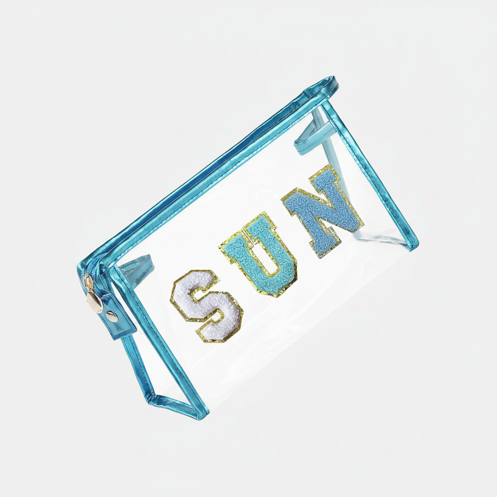 Clear Travel Cosmetic Bag — Flexible Waterproof PVC Pouch