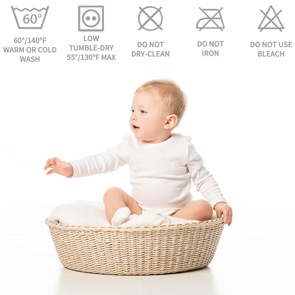 מגן מזרן לעריסה CozyNest עמיד למים — בד אפור רך, הגנה שקטה, רחיץ