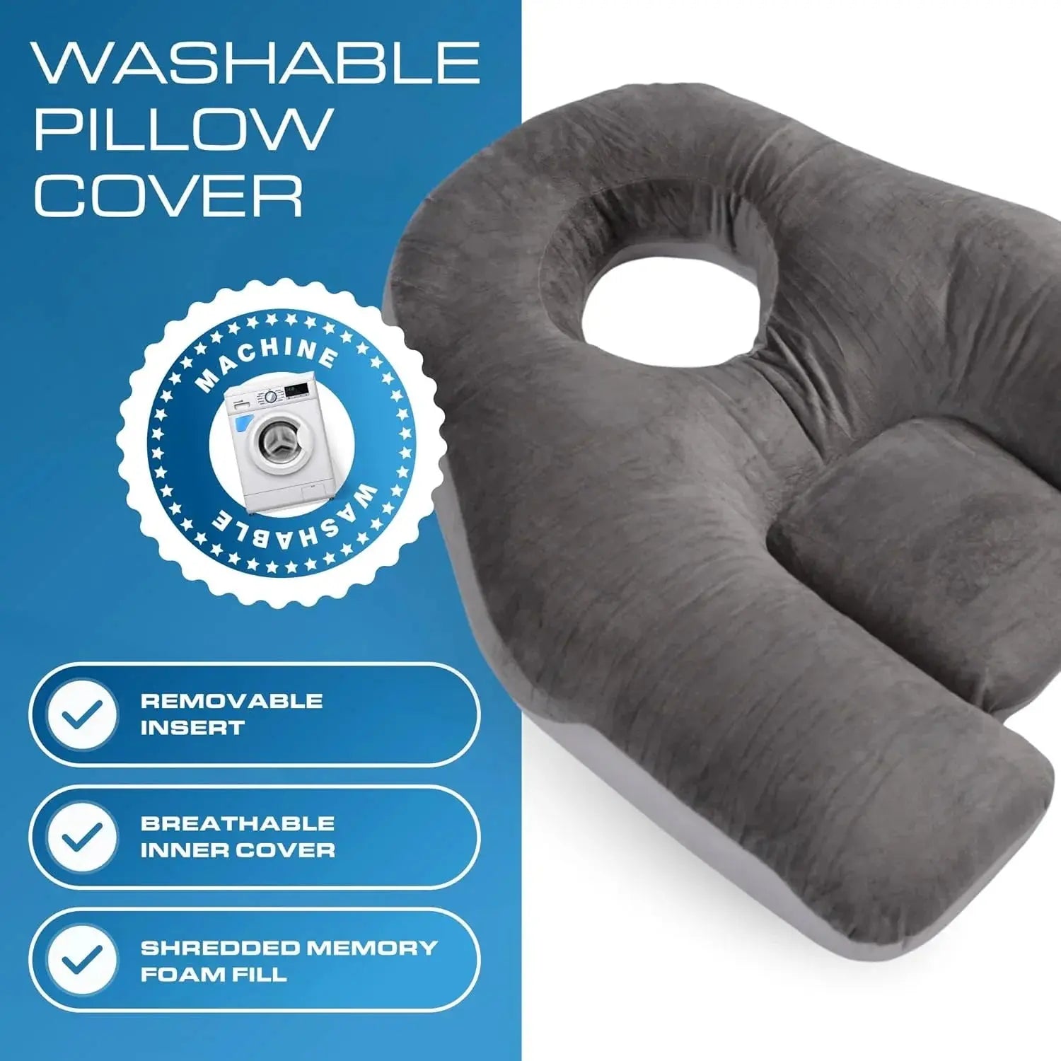 Prone Rest Pillow For Comfortable Face Down Support