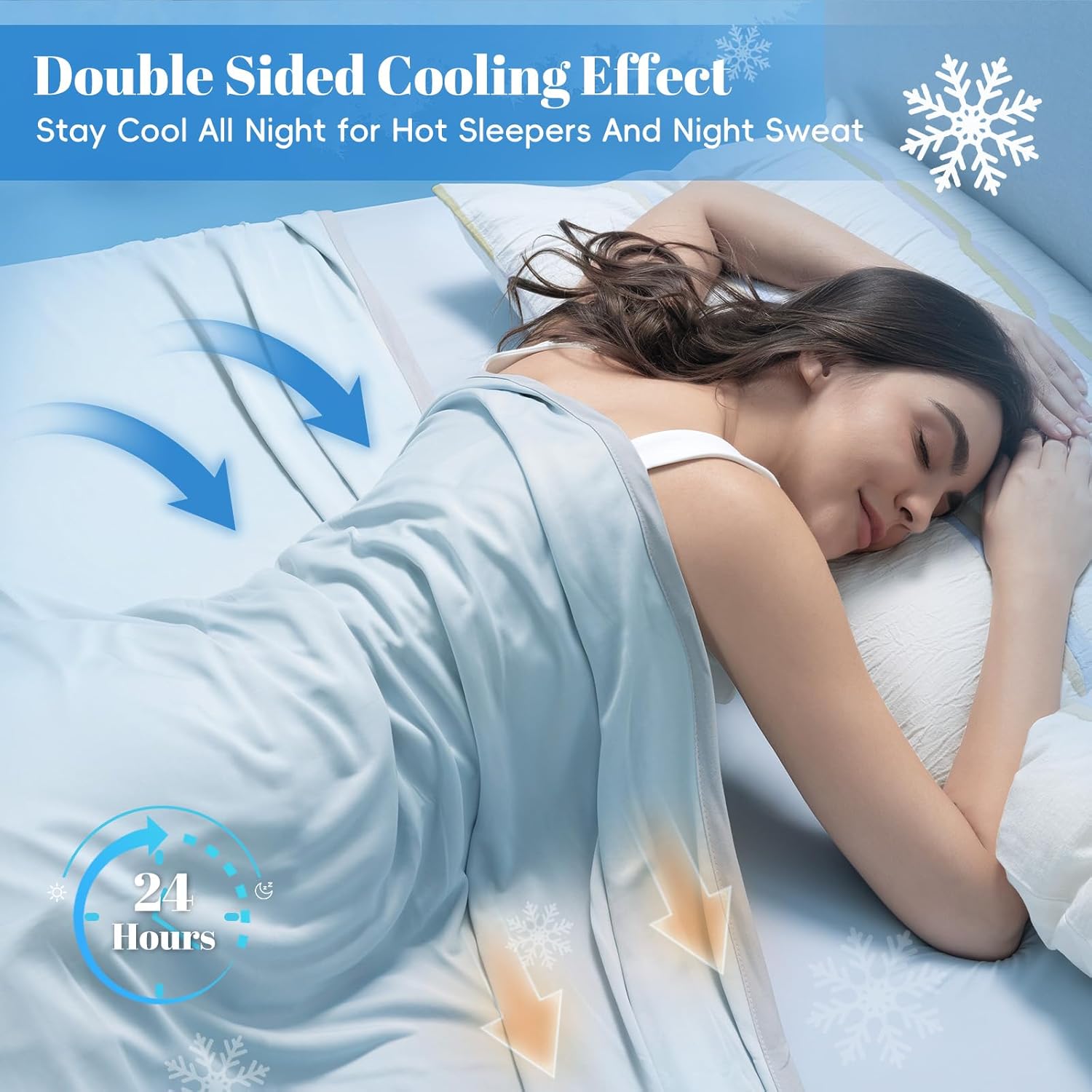 Chill Comfort Arc-Chill Tech Double-Layer Lightweight Cooling Blanket