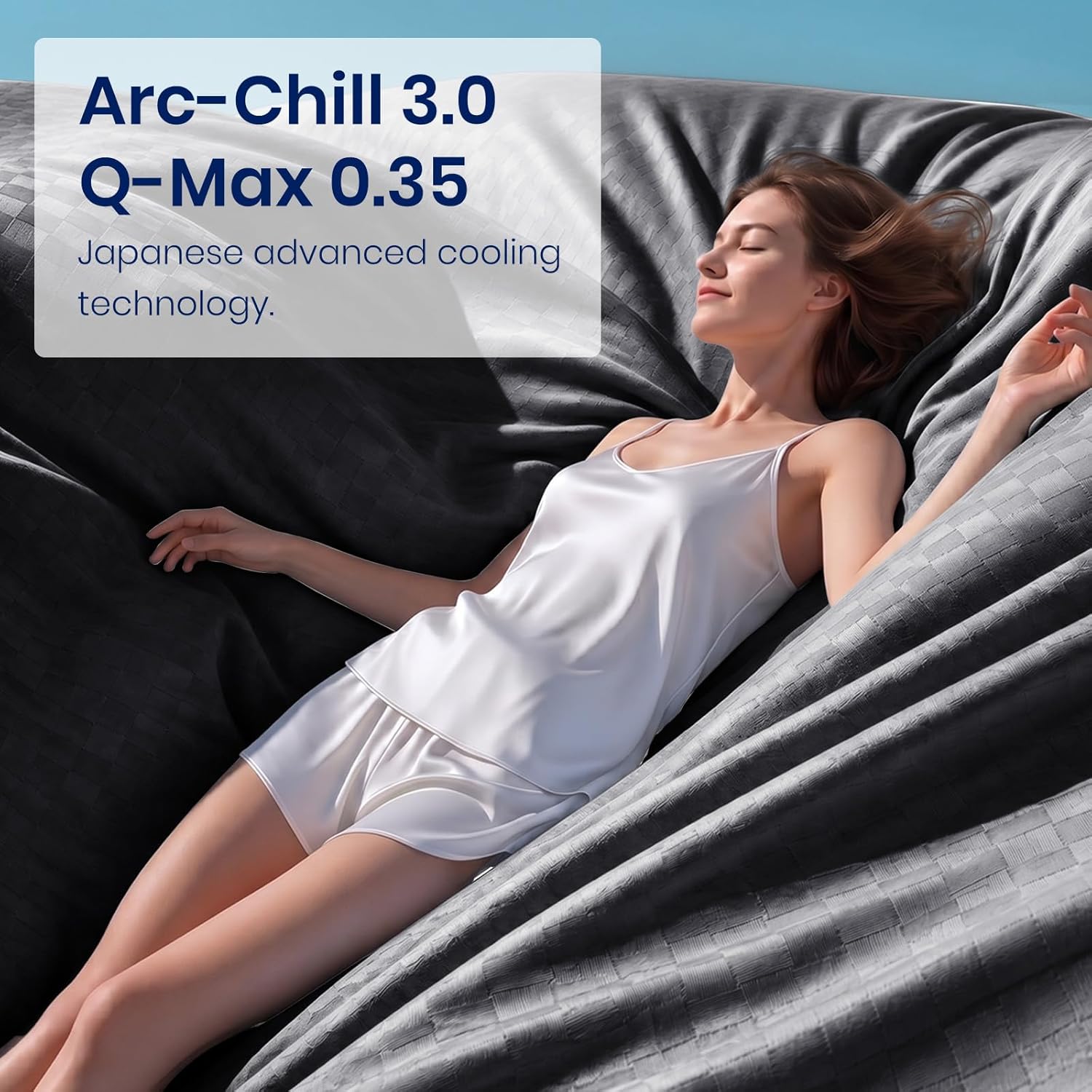 Chill Comfort Arc-Chill Technology Cooling Blanket — Soft Lightweight Fabric