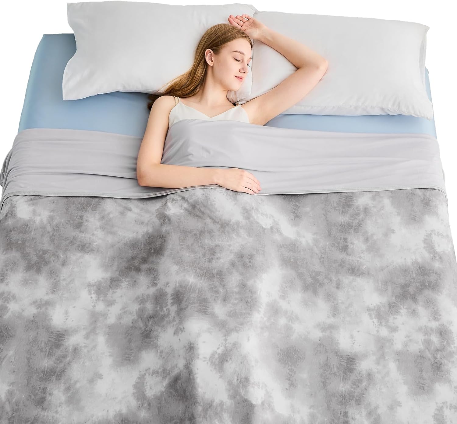 Chill Comfort Arc Chill Cooling Blanket — Lightweight, Breathable Double Layer Weave