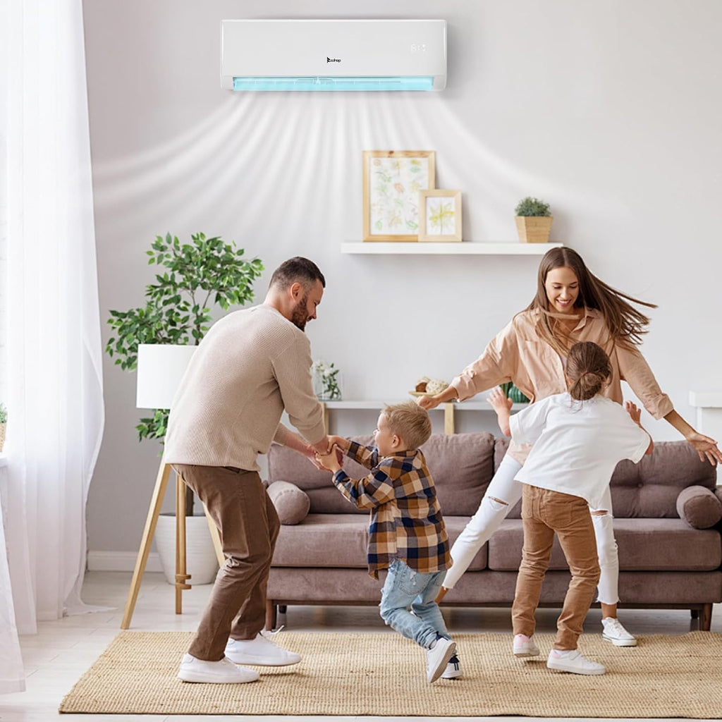 Aire acondicionado mini split portátil compacto — Refrigeración inteligente y bomba de calor