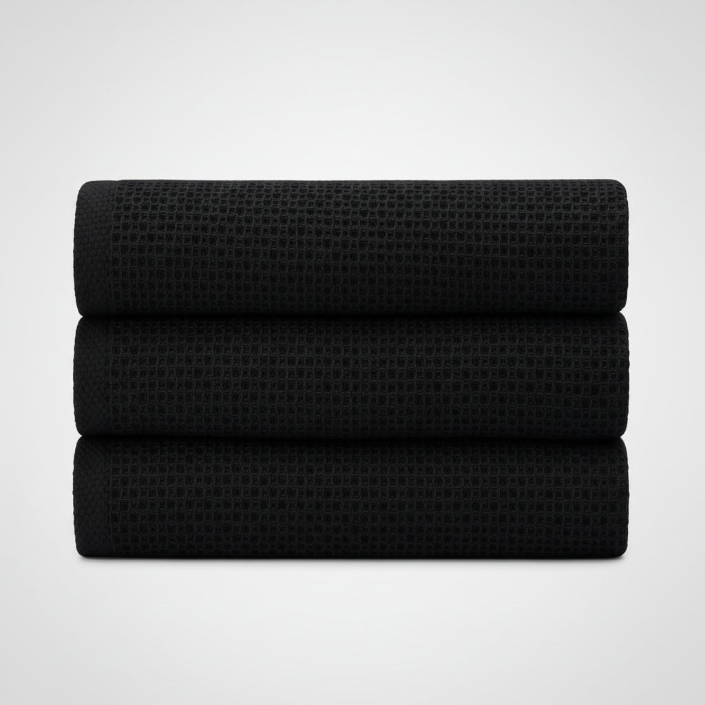 Soft Cotton Dish Cloths Set Absorbent Honeycomb Waffle Weave | Meowbutter