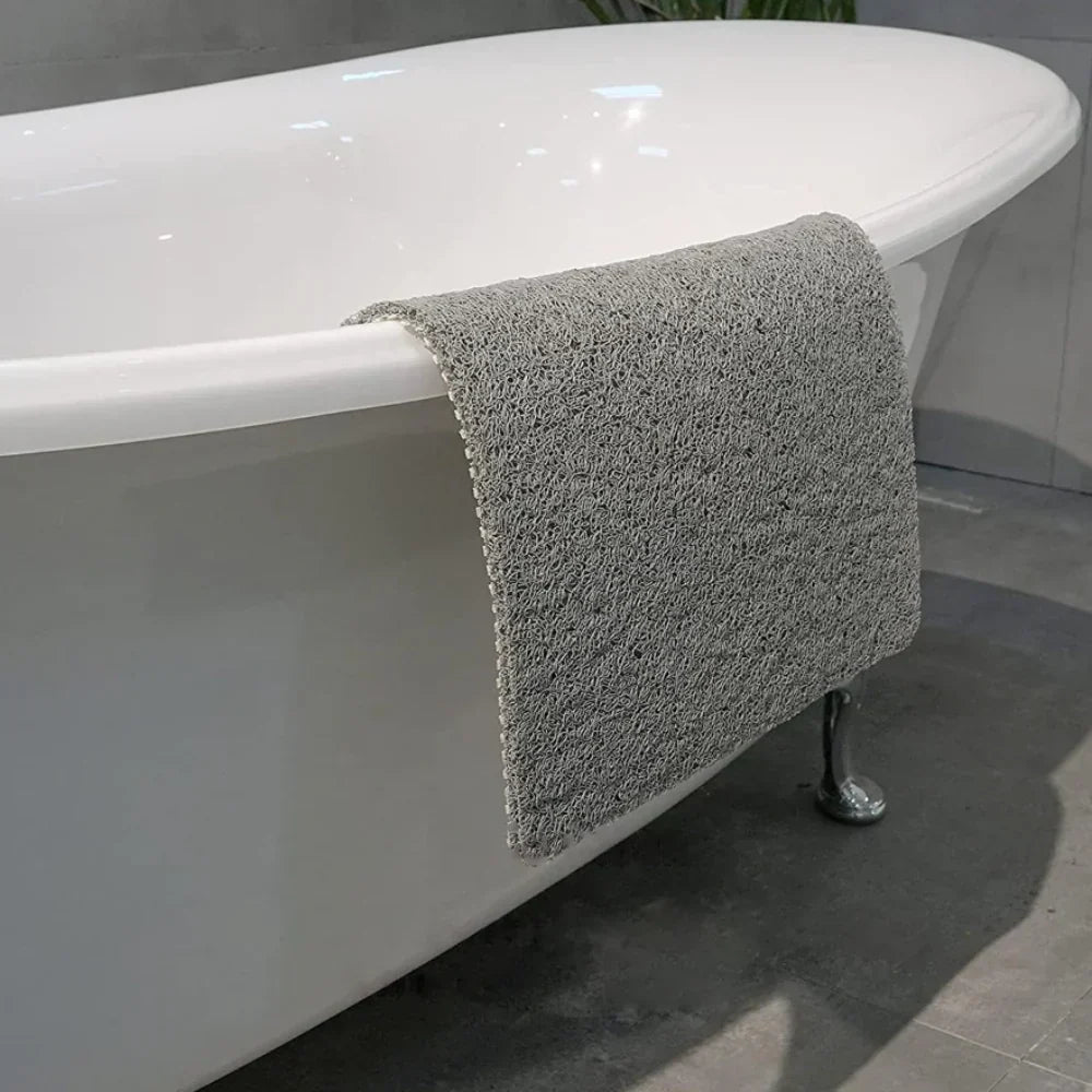 Tappeto da bagno ad asciugatura rapida e antiscivolo — trama aperta perforata, retro con ventose