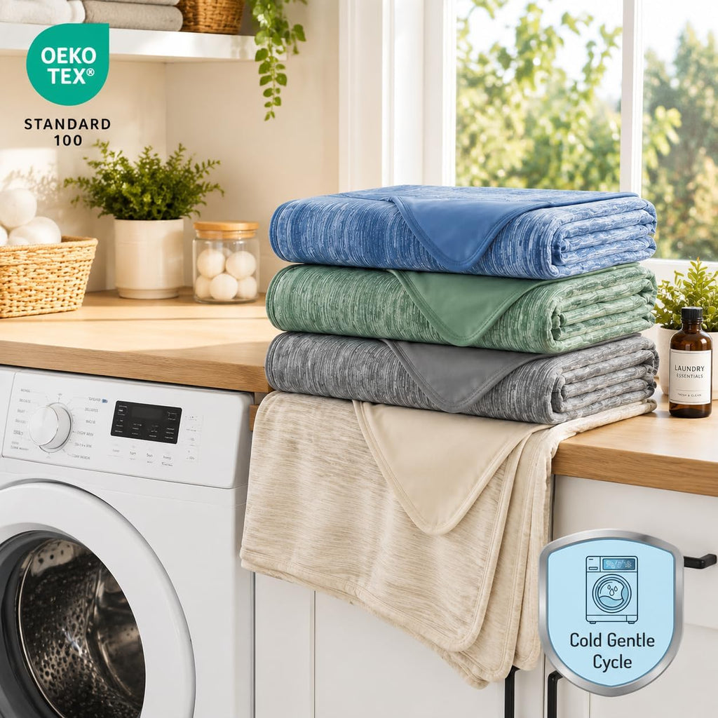 Couverture rafraîchissante grand format Queen Cool Comfort — indice de tissu Q-Max supérieur à 0.4