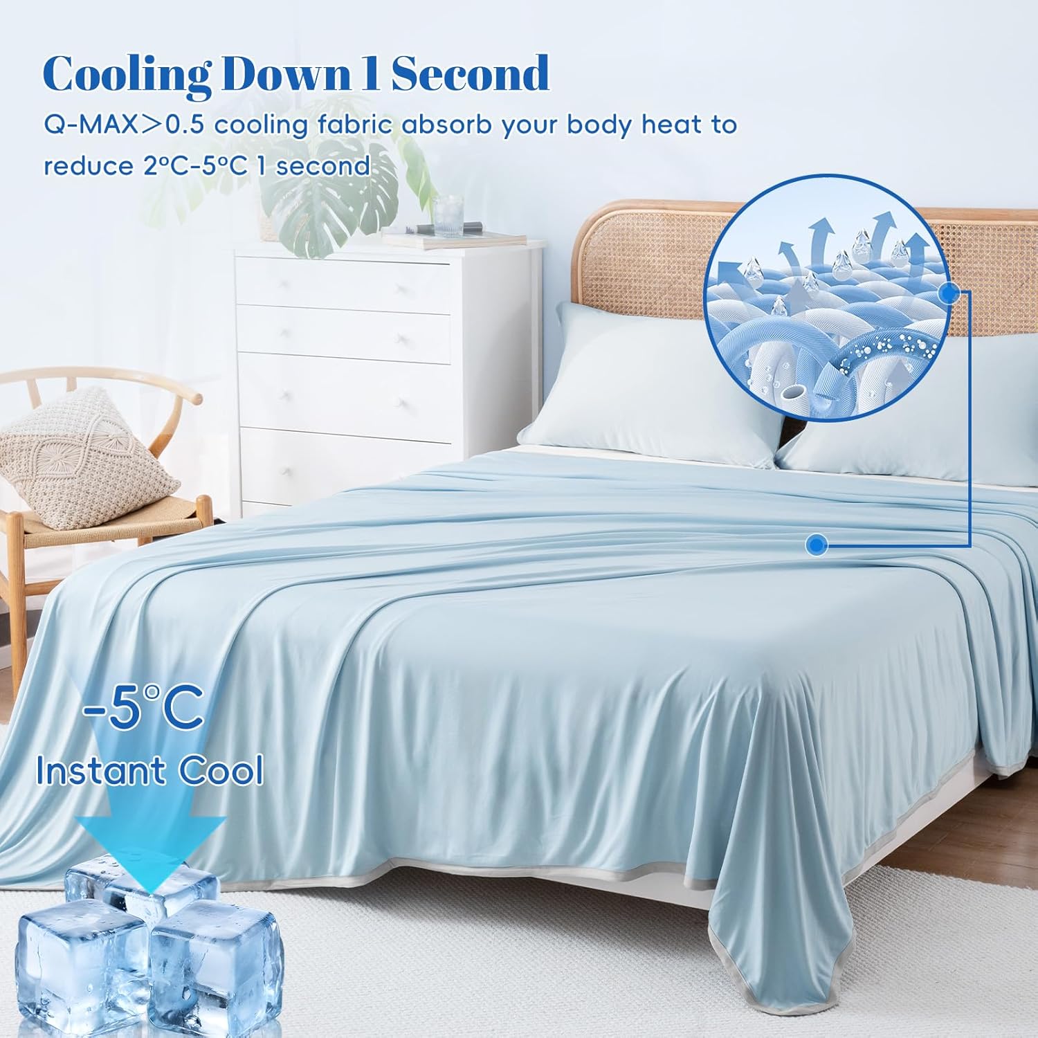 Chill Comfort Arc-Chill Tech Double-Layer Lightweight Cooling Blanket