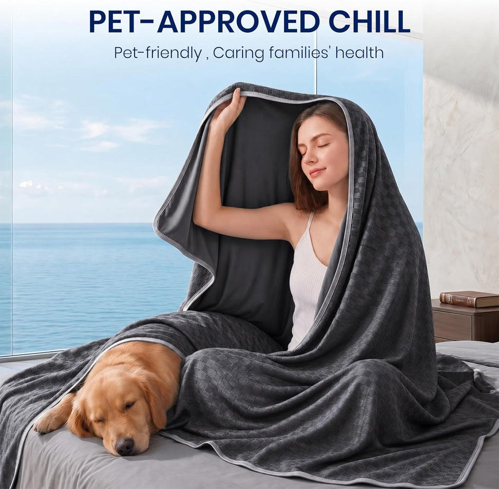 Chill Comfort Arc-Chill Technology Cooling Blanket — Soft Lightweight Fabric