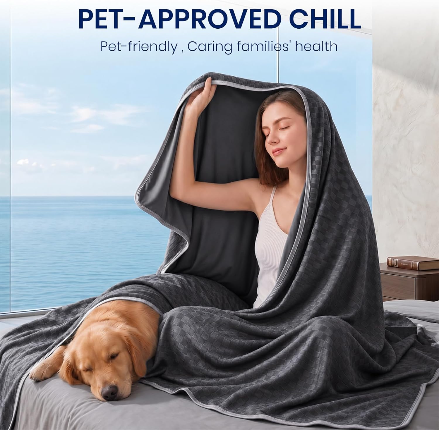 Chill Comfort Arc-Chill Technology Cooling Blanket — Soft Lightweight Fabric