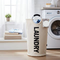 Tall Waterproof Laundry Hamper — Collapsible Fabric Exterior