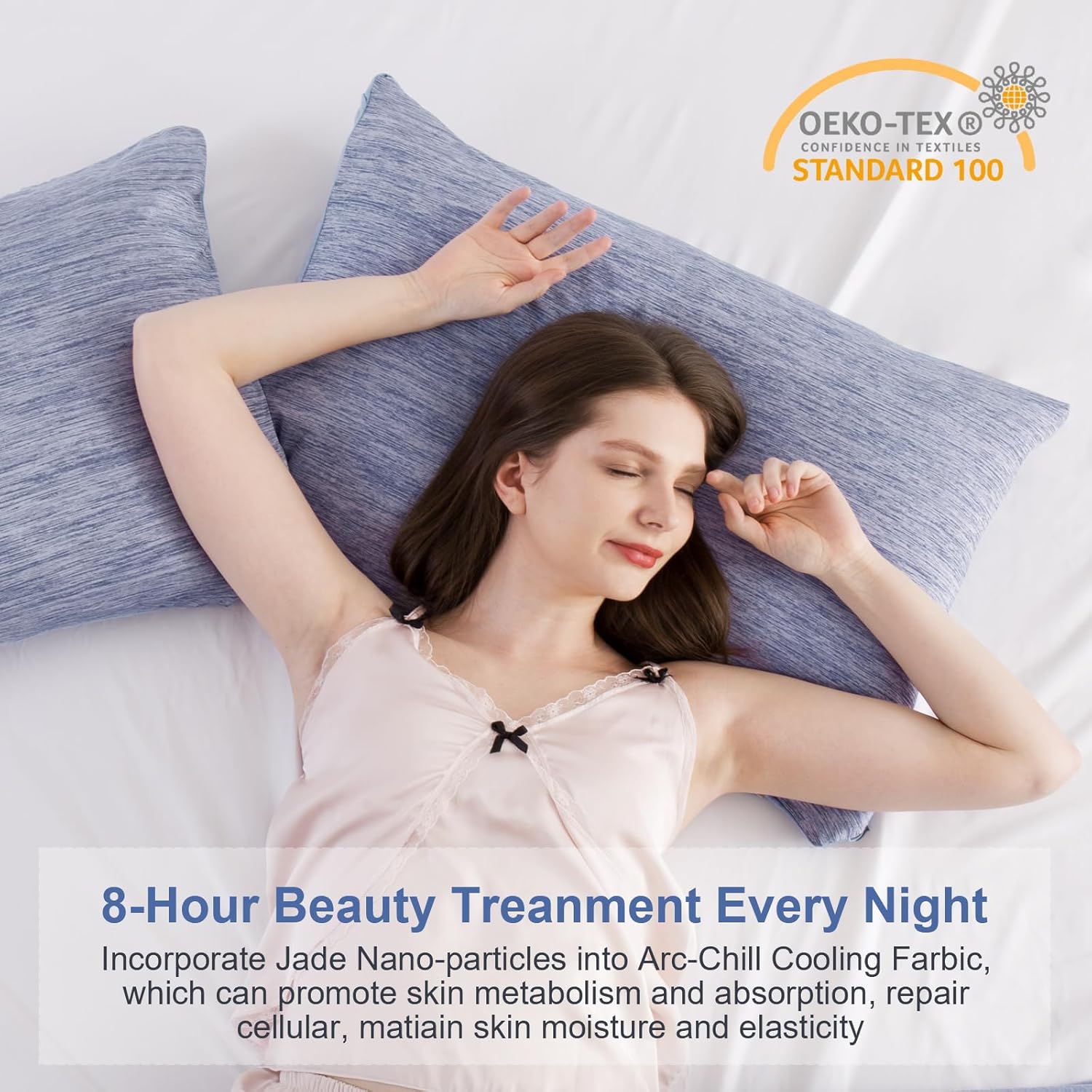 Premium Double-Sided Cooling Pillowcases for Hot Sleepers