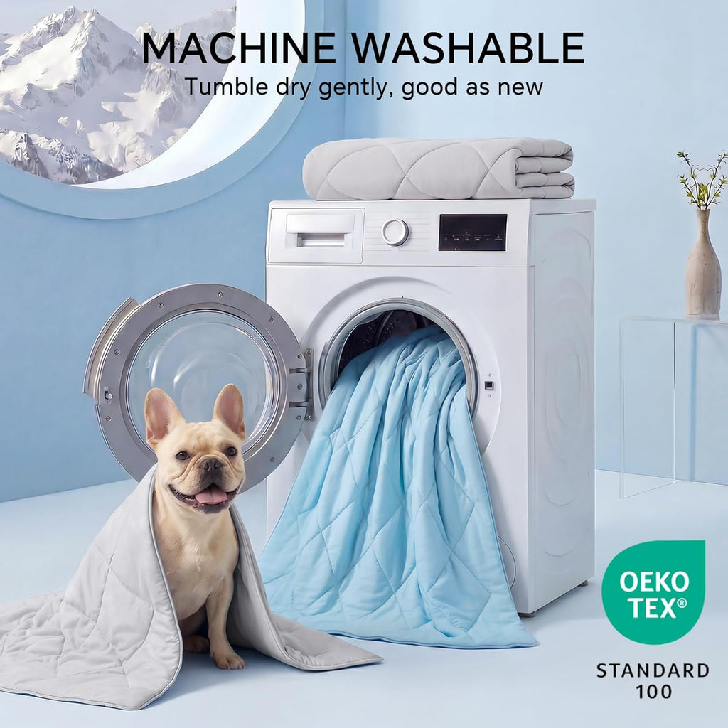 Cozy Pet Haven Kühlmatte – waschbarer Stoff, wärmeableitende Oberfläche