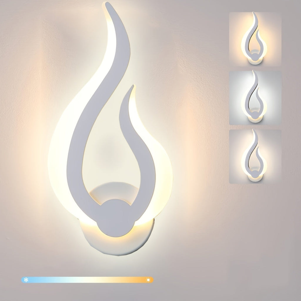 Lampada da parete LED Modern Flame | Applique da 10W luce calda | Meowbutter