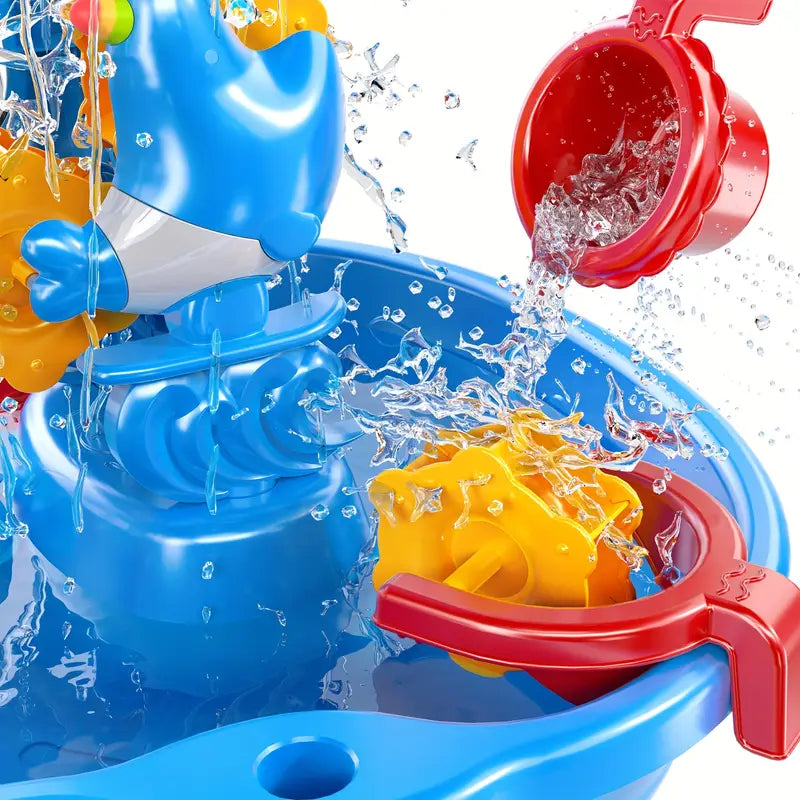 Sand & Water Play Table - 3 Tier - BPA-Free Plastic - Includes Accessories - Ages 1-5 | meowbutter