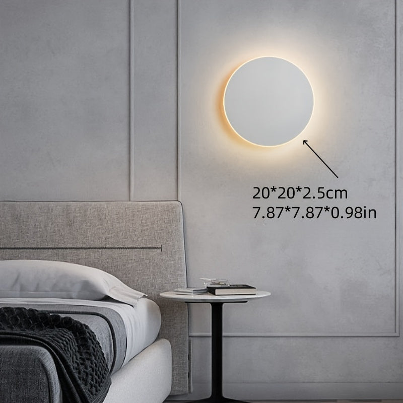 Minimalist Round LED Wall Light | Modern Nordic Design | Meowbutter