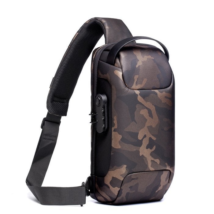 Waterproof Crossbody Bag - Anti-Theft Hidden Zip - USB 3.0 Charging Port - Oxford - Unisex | meowbutter