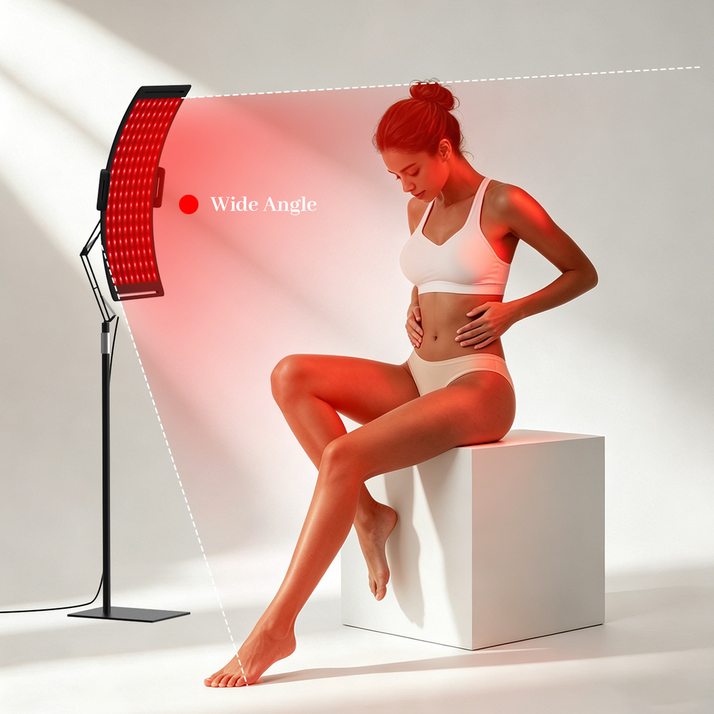 Adjustable Dual-Light Panel for Daily Stiffness and Full-Body Radiance