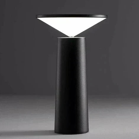Aurora Libra dimbar bordlampe - avsmalnende kjegle, vinklet frontpanel