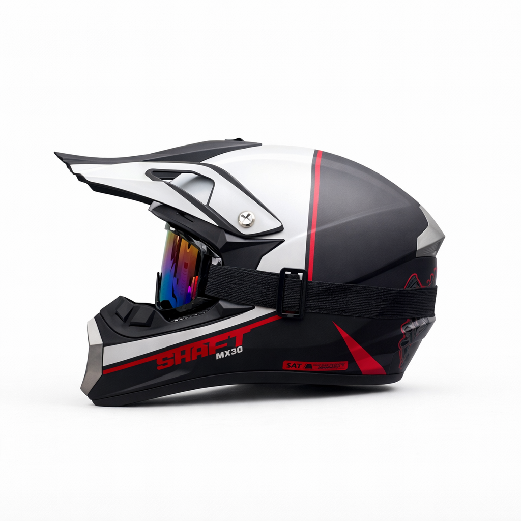Casco Integral Off-Road de Motocross ORZ-126 - Meowbutter