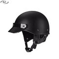 Premium Vintage Half Helmet – DOT & ECE Approved Motorcycle Helmet with Visor - Meowbutter