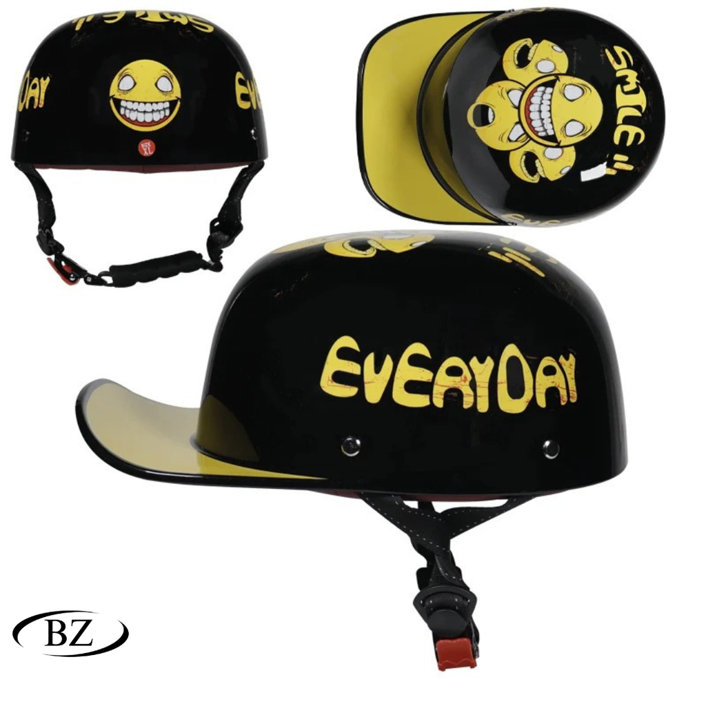 NY Motorcykel Vintage Retro Baseballkeps Hjälmar - Meowbutter