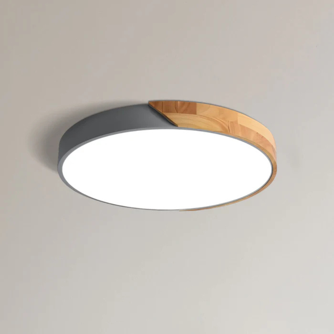 Lampada da soffitto a LED | Design moderno nordico in legno | Meowbutter