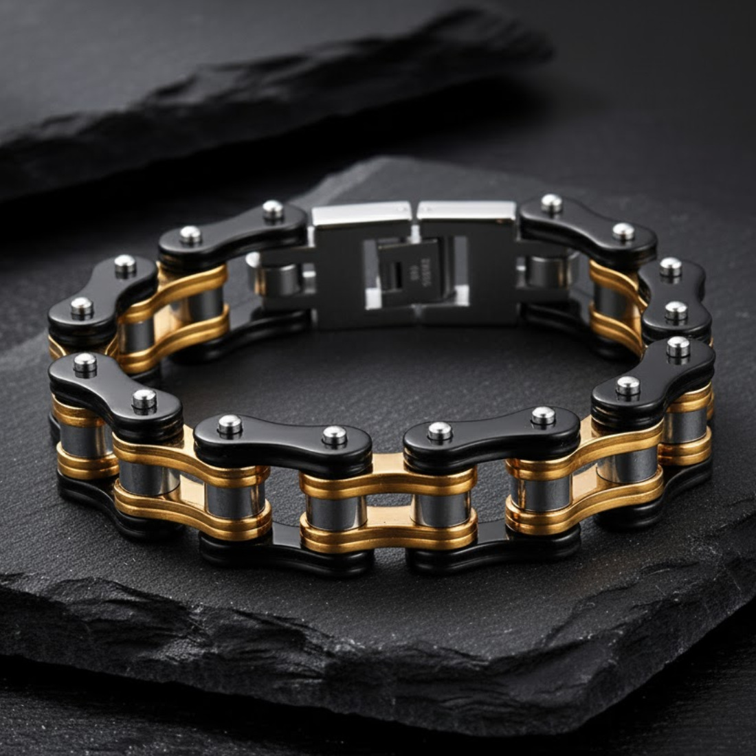 Bracciale Catena da Biker – Serie Acciaio Forgiato | meowbutter