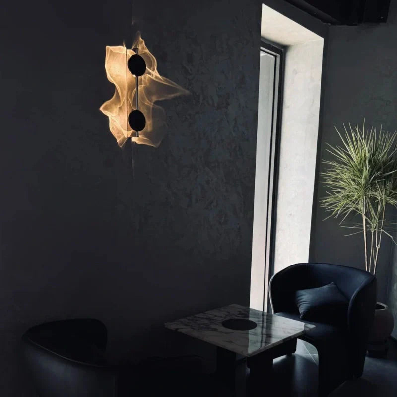 Ripple Wall Sconce With Adjustable 180 Degree Head Warm White Ambient Light