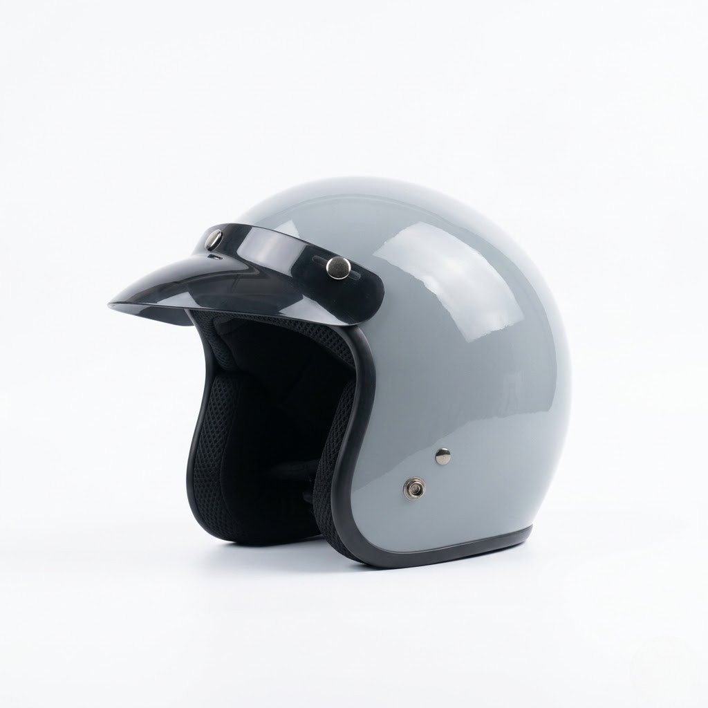 Casco Abierto Urban Retro – Protección Aprobada DOT y ECE - Meowbutter