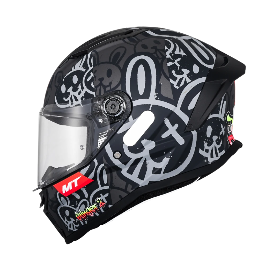 Casque intégral MT UltraRide Premium - Homologué DOT et ECE - Meowbutter