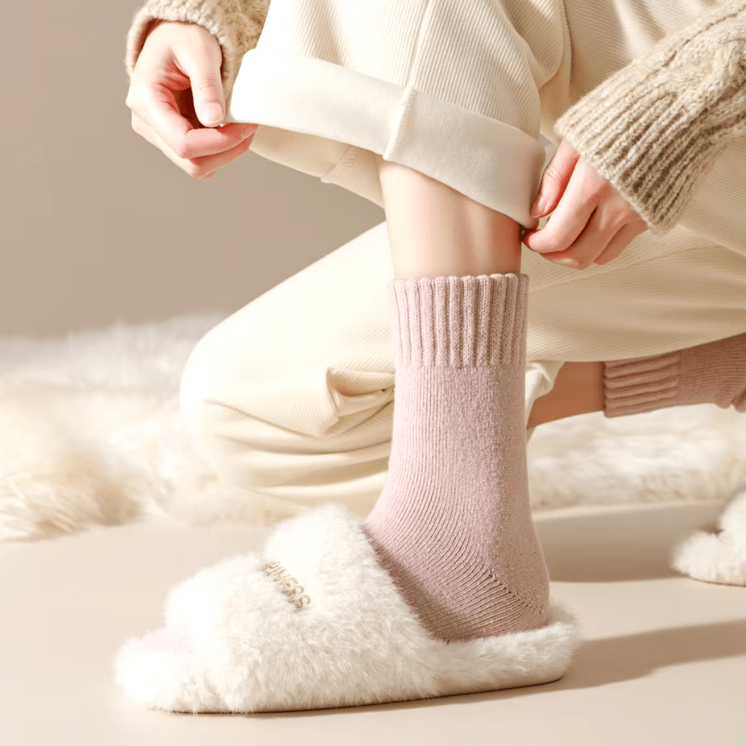 Premium fleece sokker til hyggelig komfort hele året rundt hver dag