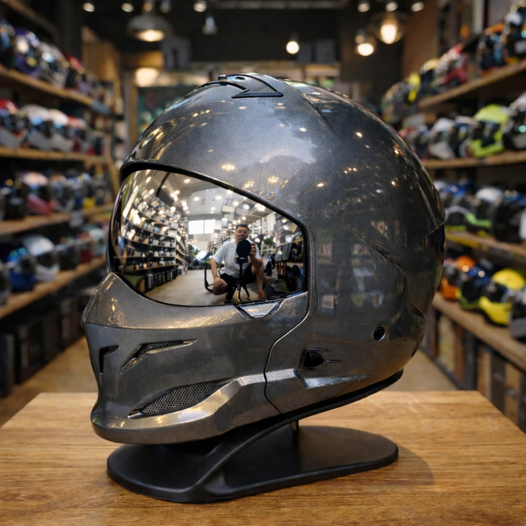 Casco de motocicleta unisex Scorpion Retro - Meowbutter