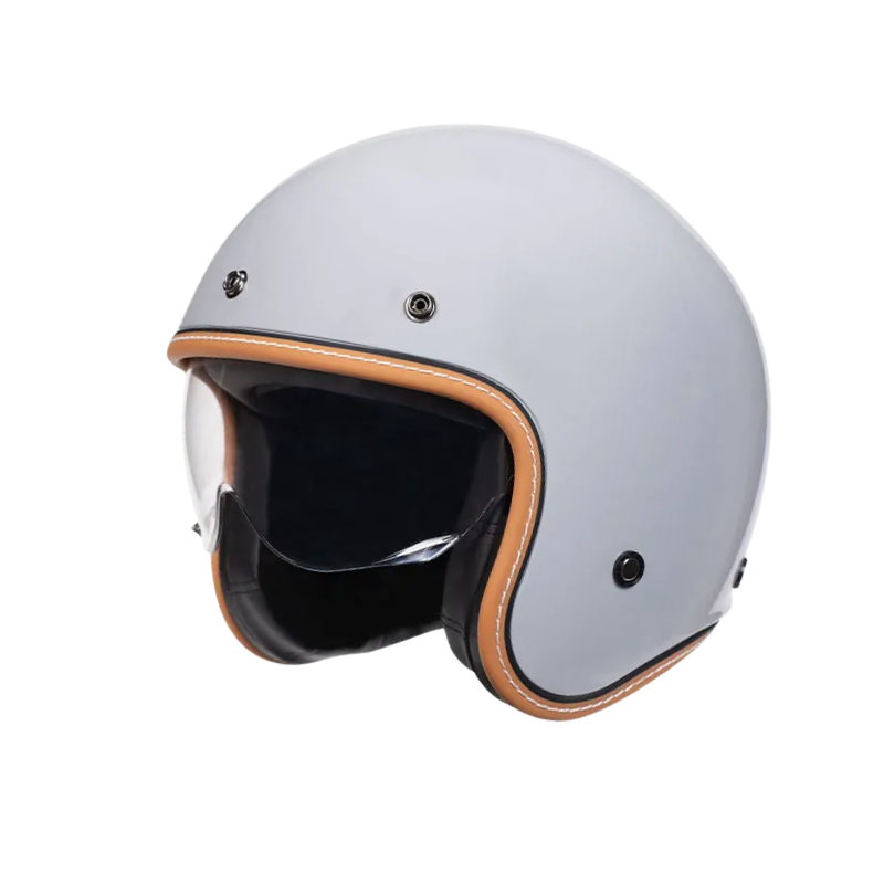 Minimalist Retro Open Face Motorcycle Helmet – DOT & ECE Certified | meowbutter