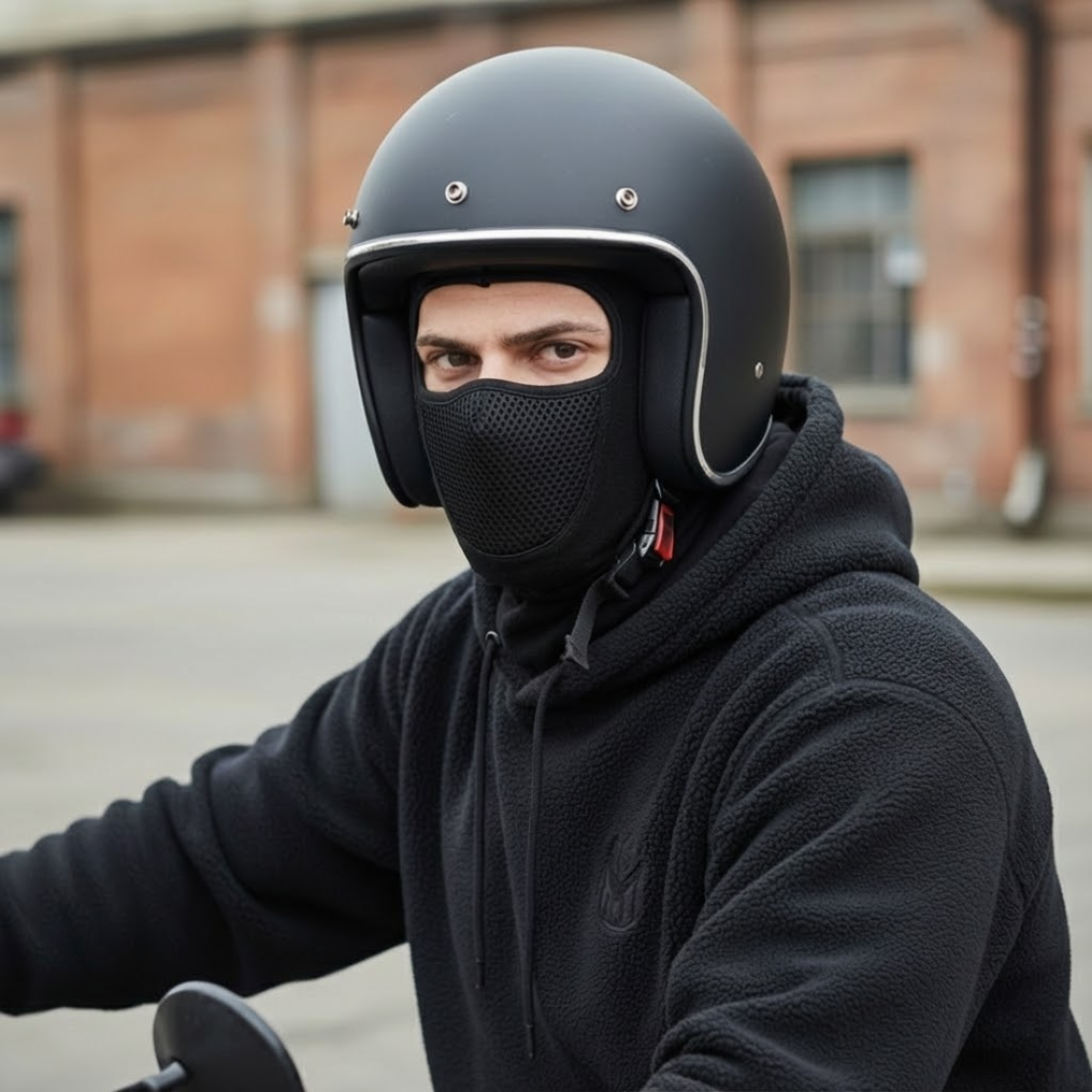 Premium Biker Winter Balaclava – Fleece-Lined, Windproof & Breathable - Meowbutter