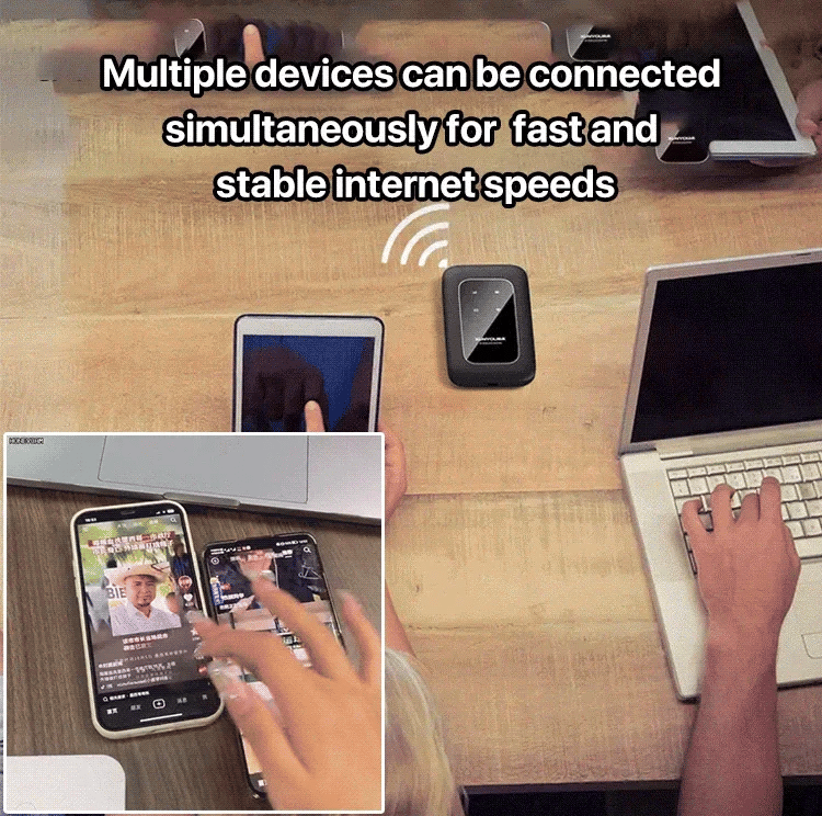 Portable 5G WiFi Router - High Speed Mobile Internet - Rechargeable Hotspot Device | meowbutter