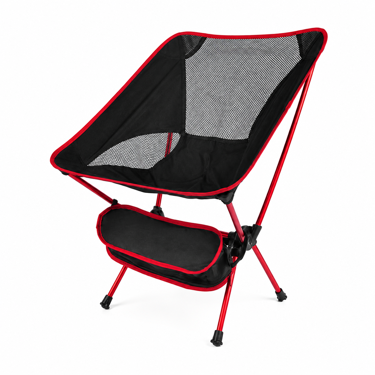 Sammenleggbar campingstol - aluminiumsramme - 600D polyesternett - 150 kg - bæreveske - 4 farger | meowbutter
